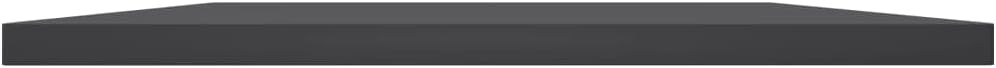 vidaXL Gray Bookshelf Boards, 15.7"x19.7"x0.6", Durable Engineered Wood, Modern Design, Versatile Storage Solution, Easy Assembly, Set of 8