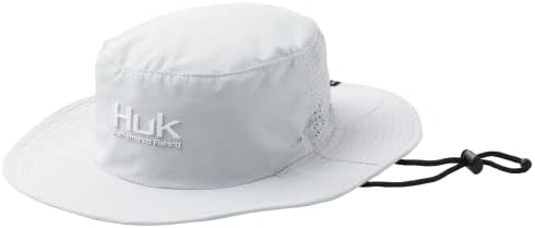 HUK mens Boonie Hat | Wide Brim Fishing Hat UPF 30+ Sun Protection, Oyster