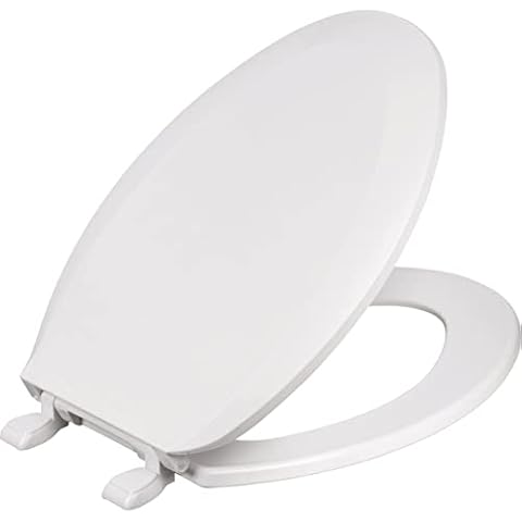 Mansfield Elongated Closed Front White Plastic Standard Toilet Seat - 1 Each Cover