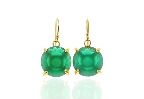 Pendants d'oreilles en onyx cristal et boucles d'oreilles vintage