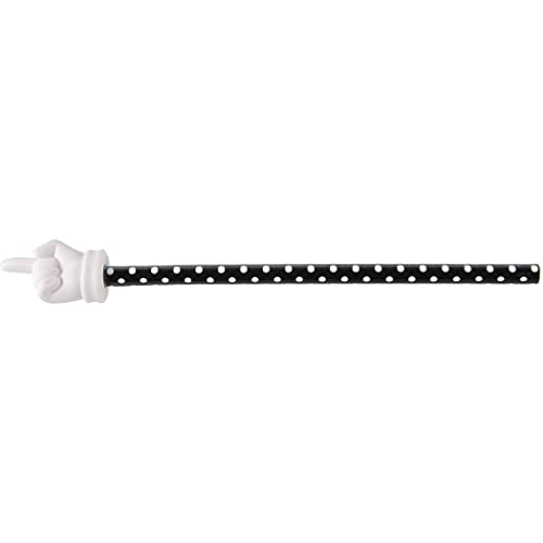 Image of Teacher Created Resources Black Polka Dots Hand Pointer, Pack of 5