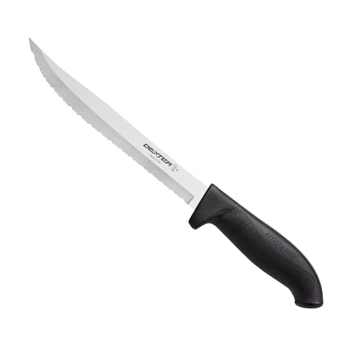 Dexter-Russell 8 Tiger Edge Insulation Knife Soft Black Handle