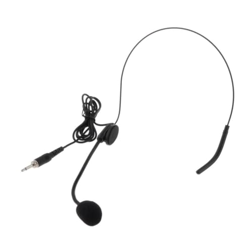 Image of Drumstone Wired Headband Microphone with Neck-Worn Design | Lightweight Hands-Free Microphone for Voice Amplifiers, PA Systems & Compatible Audio Devices | Ideal for Teaching, Presentations,