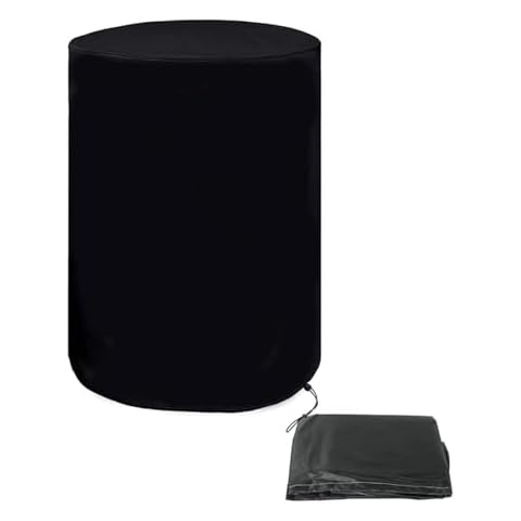 WAZUBC 1000L Drum Cover Water Barrel Cover, 210D Oxford Cloth Water Barrel Cover Waterproof Rain Barrel Cover 25 x 37 Inch Water Storage Barrel Cover with Drawstring Cover