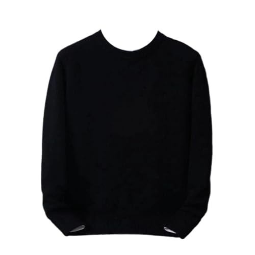Men's Crew Neck Loose Oversized Pullover Sweater Knit Comfortable Top for Winter Everyday Top