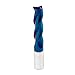 Spiral CNC Router Bits 1/2 inch Shank Square End Mill Extra Long (4 inch Total Length) 3 Fluter Up Cut Solid Carbide Milling Tool with Nano Blue Coating for Wood Mortises Carving