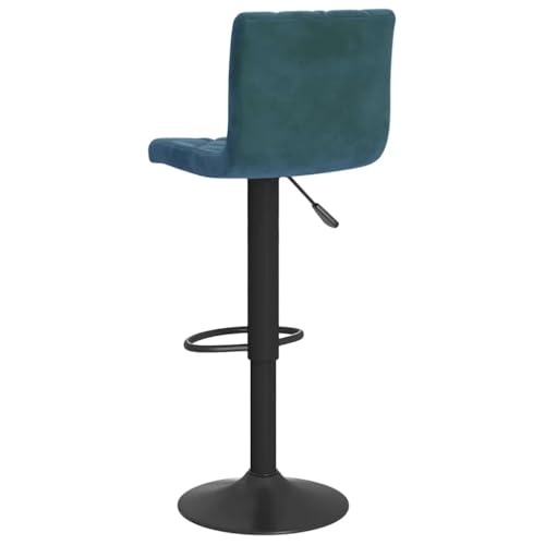 Tabourets de bar en velours bleu réglables lot de 2 - 7