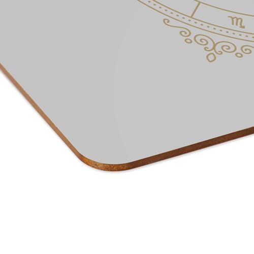 Grand set de table souple en liège lot de 4 napperons antidérapants gris