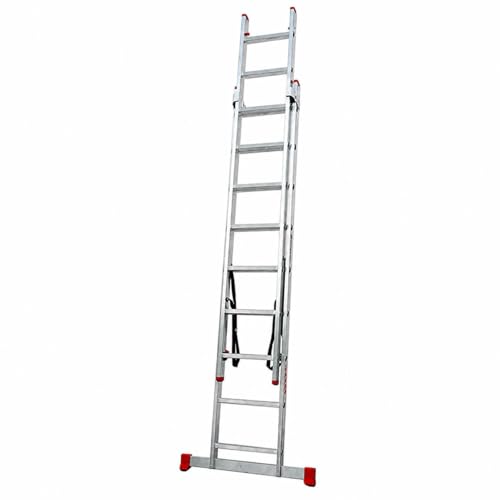 Escalera transformable doble de aluminio de 9x2 peldaños TR2-PLUS-2.5 3