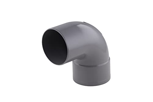 Curva in PVC 87° Maschio-Femmina Ø40 mm | Cambio Direzione Quasi Verticale | Collegamento Diretto Stagno | Per Scarichi Compatti | NOYON & THIEBAULT