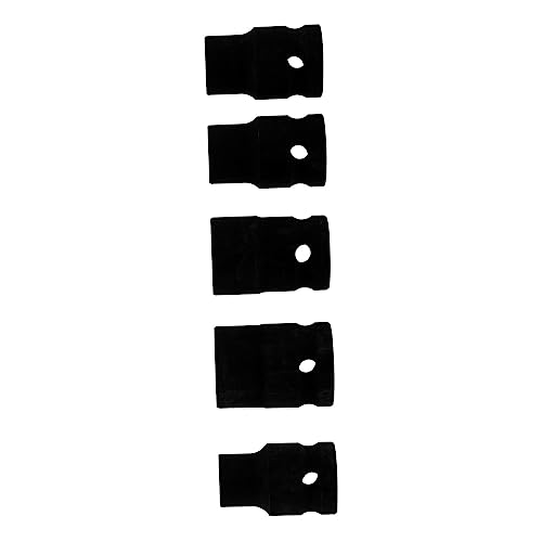 Unomor 1 Set 5 Pcs Auto Brake Socket Screws Brake Caliper Sleeve 7-teeth Socket Brake Pad Screw Replacement Brake Caliper Socket Car Accessories Car Brake Parts Special Sleeve Black Steel