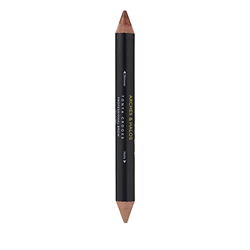 Arches & Halos Brow Highlighter And Concealer Crayon - Enhance, Conceal And Highlight The Brow Arch - Dual Ended Crayon With Rich Color - Vegan And Cruelty Free Makeup - 0.176 Fl Oz, Tan #TOP2