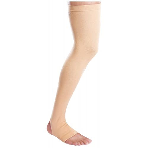 ORTHORELIVE Compressive Stockings Varicose Veins Thigh High Open-toe Ladies Sheer Socks for Women & Girls/Beige(Pair)-Xl-image-32