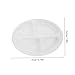 VALICLUD Separate Dinner Plates Elderly Feeding Plate Non-Slip Bariatric Dishes for Seniors