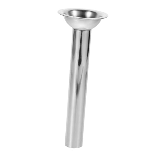 GRIRIW Stainless Steel Sausage Stuffer Funnel Hand Sausage Filler Tube for Sausage Maker Top Opening Bottom Opening Sausage Filling Tools for Home Cooking