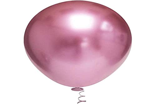 Balão, Riberball, Bexiga, Redondo, Nº 5, Platino Rosa, Pacote com 25