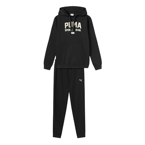  PUMA Tuta da Uomo con Cappuccio Graphic Nera Taglia XL Codice 693271-01