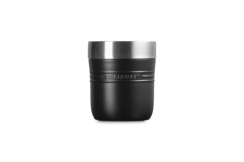 Image of Le Creuset Stainless Steel On The Go Food Jar, 16 oz., Licorice