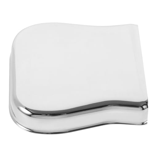 TOGEVAL エレキギターのブリッジカバー クラシックギターのブリッジサドル 低音保護カバー トレモロ 低音保護ガード エレクトリックベースカバー 鉄カバー Silver