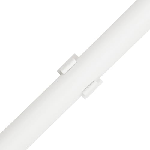 Canaleta para cables de PVC con clips, 2 cm de altura, 10 m de longitud, color blanco, para gestión y protección de cables en hogar y oficina miniatura 7