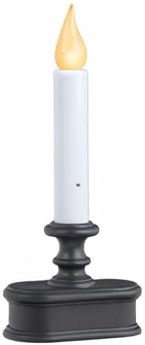 Miniatura 6 de Xodus Innovations FPC1221A-6 - Vela LED para ventana de atardecer a amanecer con llama ámbar constante o parpadeante, color negrobronce antiguo,