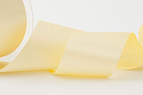 Berisfords Double Faced Satin Ribbon 14 Pale Lemon - 3