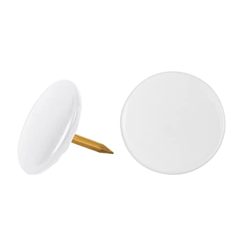 Consejos para Comprar Tachuelas los 5 más buscados. 42 Fiero CHI-100B, Caja con 100 chinches blancas fabricadas de acero latonado