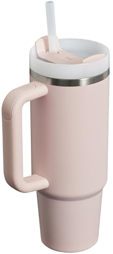 Image of Stanley Quencher H2.0 Tumbler with Handle and Straw 30 oz | Flowstate 3-Position Lid | Cup Holder Compatible for Travel | Insulated Stainless Steel Cup | BPA-Free | Bloom