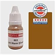 The Elixir Beauty Doreme Professional Permanent Makeup Pigment Tattoo Ink Set Micro Organic Eyebrows, CLINICALLY Tested, Light Warm Blonde, 1/3 Oz