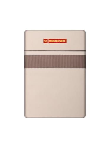Image of MINISTER WHITE Men's Cotton Double Layer Dhoti with Kara Fancy Border Traditional Wedding, Temple Wear Eranad