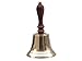 Hampton Nautical Solid Brass Hand Bell, 7", Brass