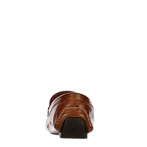 Image of Franco Fortini Daven Penny - Men's Slip-On Moc Toe Dress Leather Penny Loafer
