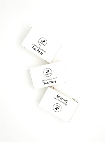 Image of 300 Travel Hand Soap Sheets - Pocket /Purse /Wallet /Backpack -Great for Outdoor Camping or Daily Use (Tea Party) (Tea Party)