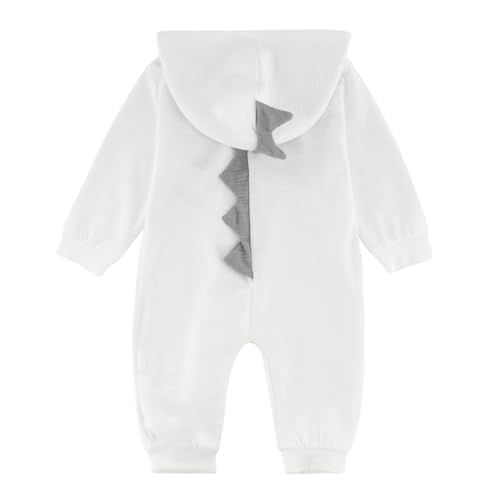 Baby Jumpsuit Hoodie Romper Zipper Long Sleeve One Piece Outfits Warm Clothes for Boy Girl 0-24 Months2