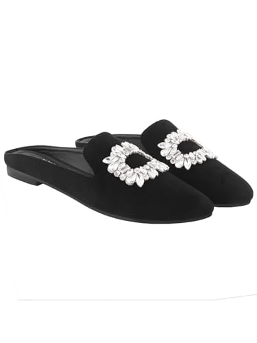 Shoetopia Womens Flat Mules Black (B0CXJ362PH) Amazon Price History, Amazon Price Tracker