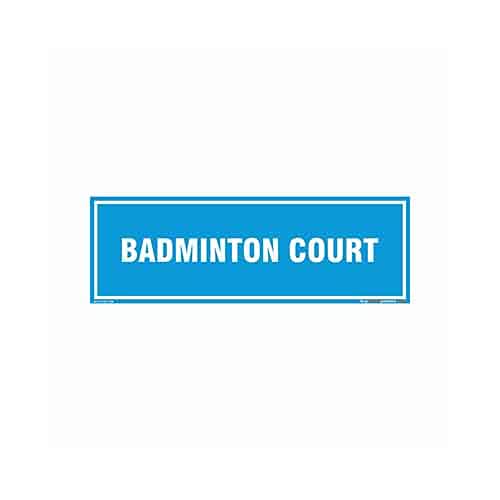 Badminton Court Identification Board in English - Vinyl Sun Board - (Rectangle, 15 inch X 6 inch, Multicolor)-picture-26