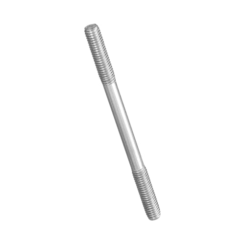 METALLIXITY 5Pcs Double End Threaded Stud Screw(M5x70) SS304 Silver
