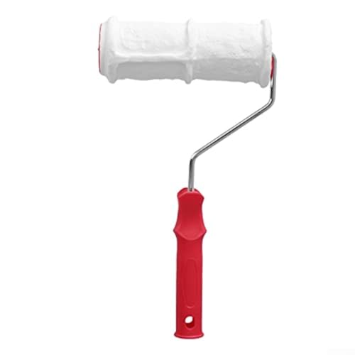 HOHOVYVY Ziegelprägungsrolle Dekorative Strukturwalze Für Wände, Böden Und Gartenwege Ergonomischer Griff Für Präzise DIY Heimwerkerarbeiten