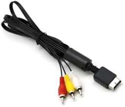 Zovator Cable AV PS1 PS2 PS3, cable AV a RCA para conectividad sin costuras, cables AV a RCA, cable compuesto de audio HD y video, cable de TV compatible con PS 1/2/3, 1,8 m
