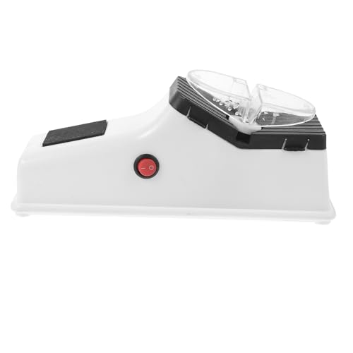 SHINEOFI Afilador de Cuchillos y Tijeras Eléctrico USB para Cocina Herramienta de Afilado Rápida y Multiusos Compacto y Seguro para Uso Diario Afilador de Cuchillas de Cocina Blanco