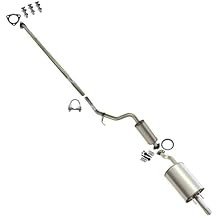Exhaust Pipe Resonator & Muffler System Kit Compatible with Honda Civic 2012-2015 1.8L | Stainless Steel | Northeastern Exhaust | Includes Gaskets, Clamp and Bolt Kit | Direct-Fit Replacement
