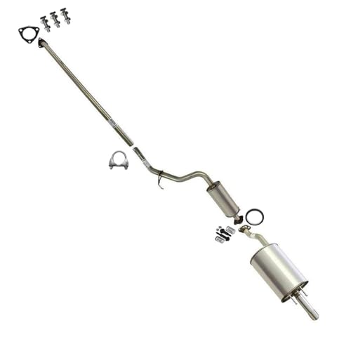 Exhaust Pipe, Resonator & Muffler System Kit Compatible with Honda Civic 2012-2015 1.8L | Stainless Steel | Northeastern Exhaust | Includes Gaskets, Clamp and Bolt Kit | Direct-Fit Replacement