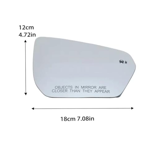 Verre de rétroviseur recul miroir GMC Terrain 2018-2022 avec lumière d'angle mort US - 4