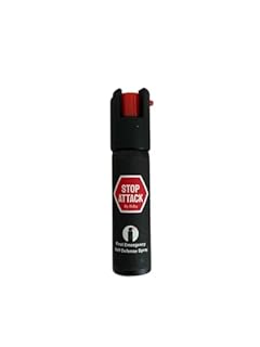 Spray Anti-Aggressione Stop Attack da 20 ml - La Soluzione Definitiva per una Massima Sicurezza – Efficace, Veloce e Dissuasivo - Permette di Fermare e Identificare - Raggio d'azione di 4 metri