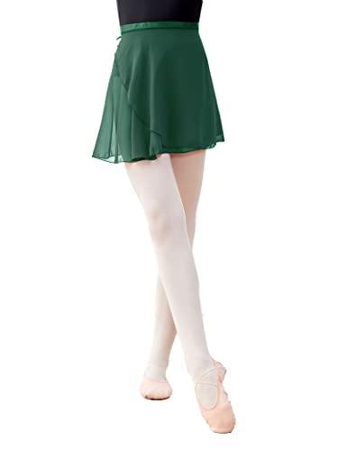 Image of Daydance Girls Women Sheer Ballet Skirts Wrap Chiffon Over Scarf for Dancing