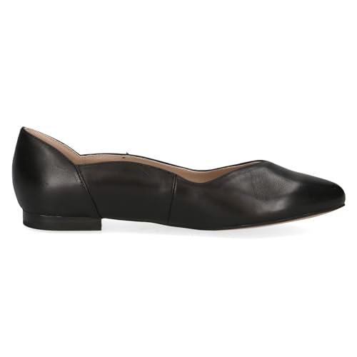 CAPRICE Damen Pumps 9-22200-42 Schwarz Strukturiert G-weite Ballerina, Schwarz Strukturiert, 38 EU Weit – Ansicht 4