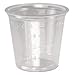 Plastic Medical & Dental Cups, 1 Oz, Clear, Graduated, 5000/Carton