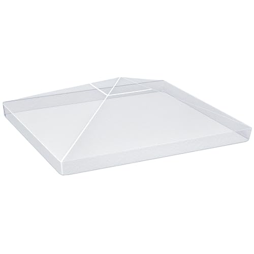 Outsunny Cubierta Protectora para Gazebo 3x3 m Cubierta Impermeable para Pérgola Toldo Carpa Funda Protectora Protección contra la Intemperie Transparente