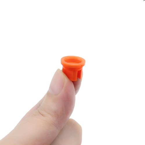 10Pcs Flat Fan Spray Tip, 110 Degree Plastic Nozzle 0.1mm Aperture for Backpack Sprayer, Garden Spray, Agricultural Greenhouse Spray Equipment (Orange,0.1mm)