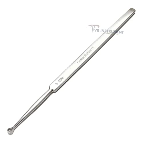 Vr Instrument Supply VR-FDC-3 Ent Dermatology Fox Dermal Curettes 3 Mm Surgical Medicai Instruments 5.5 Inch thumb #4